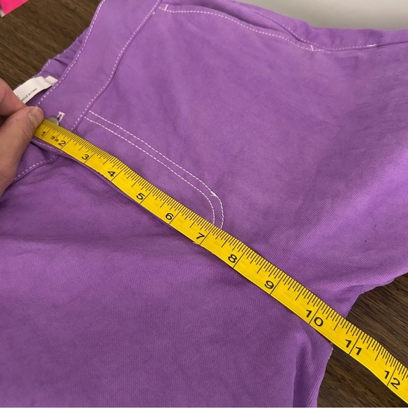 Oak + Fort Vibrant Purple High-Waisted Pants M - Picture 11 of 13